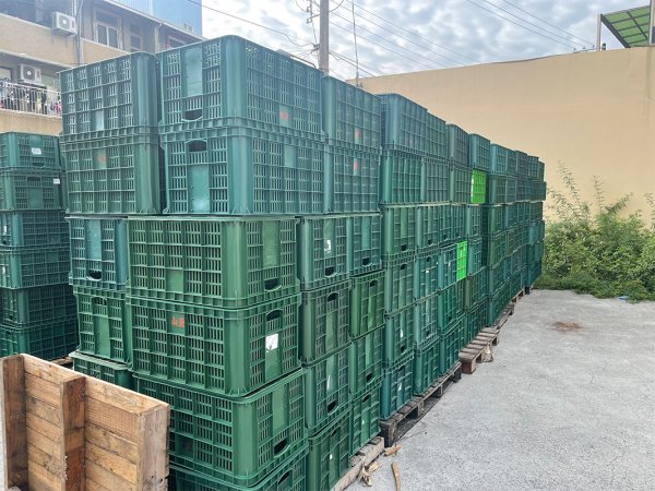 台灣製造蘆筍籃搬運籃儲運籃塑膠籃搬運籃工具箱儲運箱收納箱收納籃儲運箱水果籃子